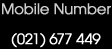 Phone Number: 021 677 449